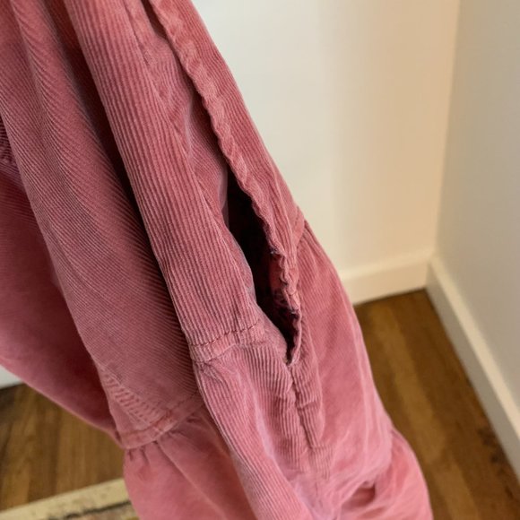 Anthropologie Pilcro Tiered Corduroy Midi Dress, Sz 12 - Picture 6 of 12